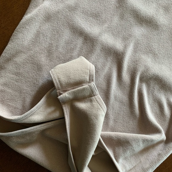 Zara Nude Ribbed Mock Neck Bodysuit - Picture 7 of 9